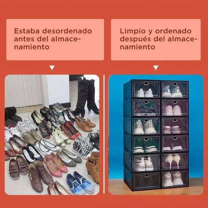 6 Organizadores Zapato Cajones Apilable