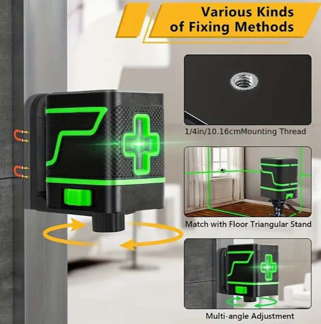 Mini nivel laser 2 lineas verdes