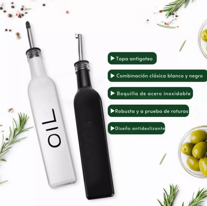 Pack 2 Botellas Para Aceite Vinagre Soya